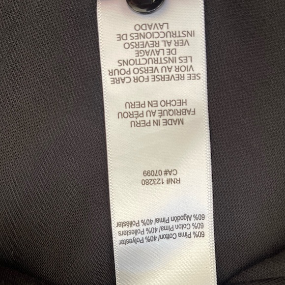 Travis Mathew Polo Men’s XL Solid Black Short Sleeve Pima Cotton Blend - Picture 4 of 5